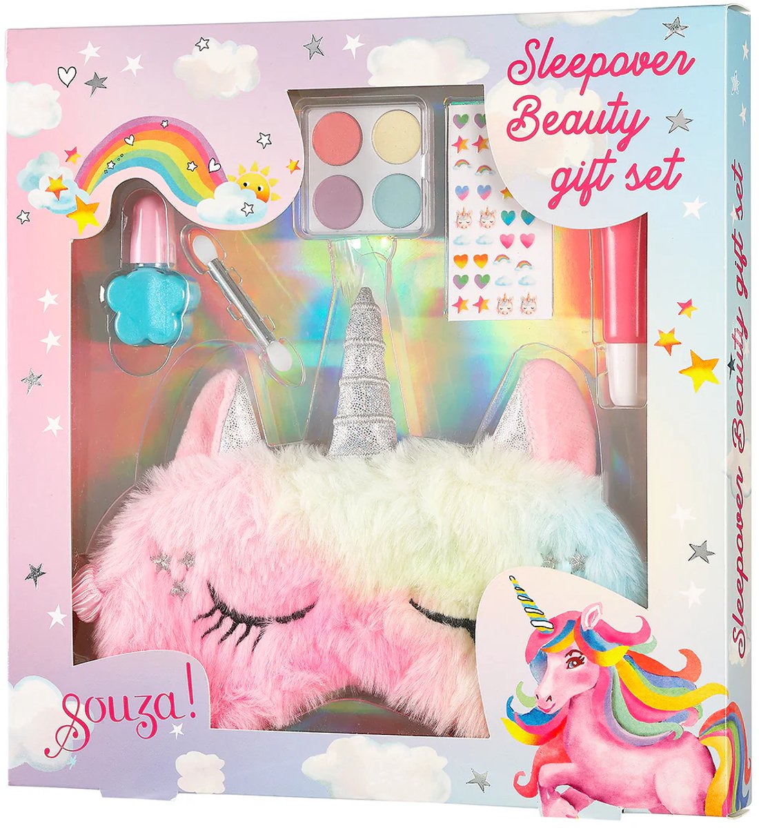 Souza | Unicorn Make-up + Slaapmasker Set